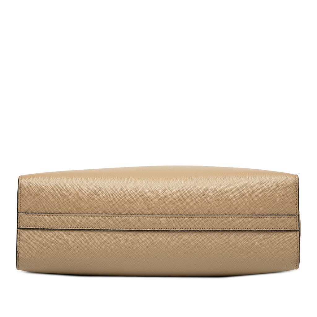 Prada Large Saffiano Lux Embossed Logo Convertible Tote - Image 6