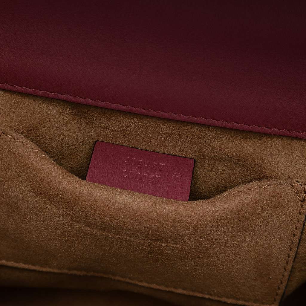 Gucci Small GG Supreme Blooms Padlock Crossbody - Side view