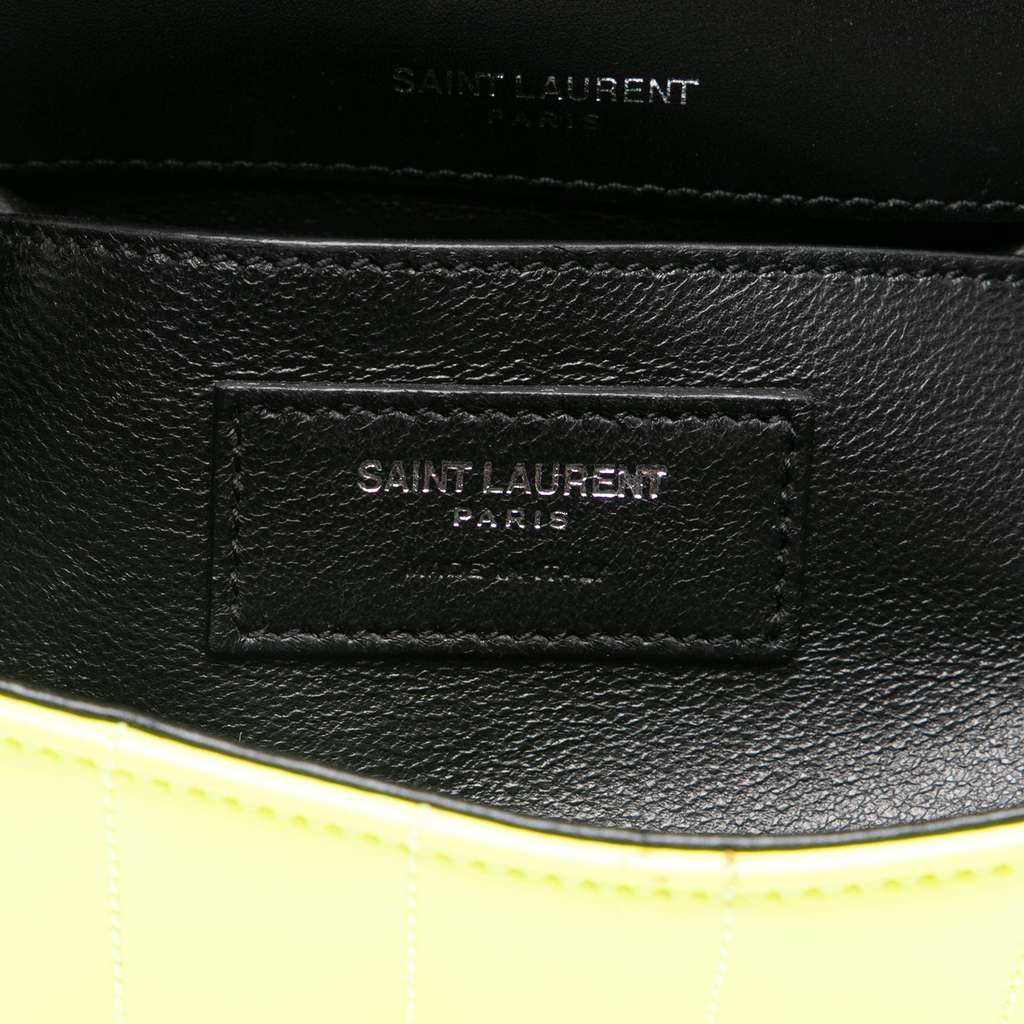 Saint Laurent Small Patent Monogram Vicky Chain Bag - 5