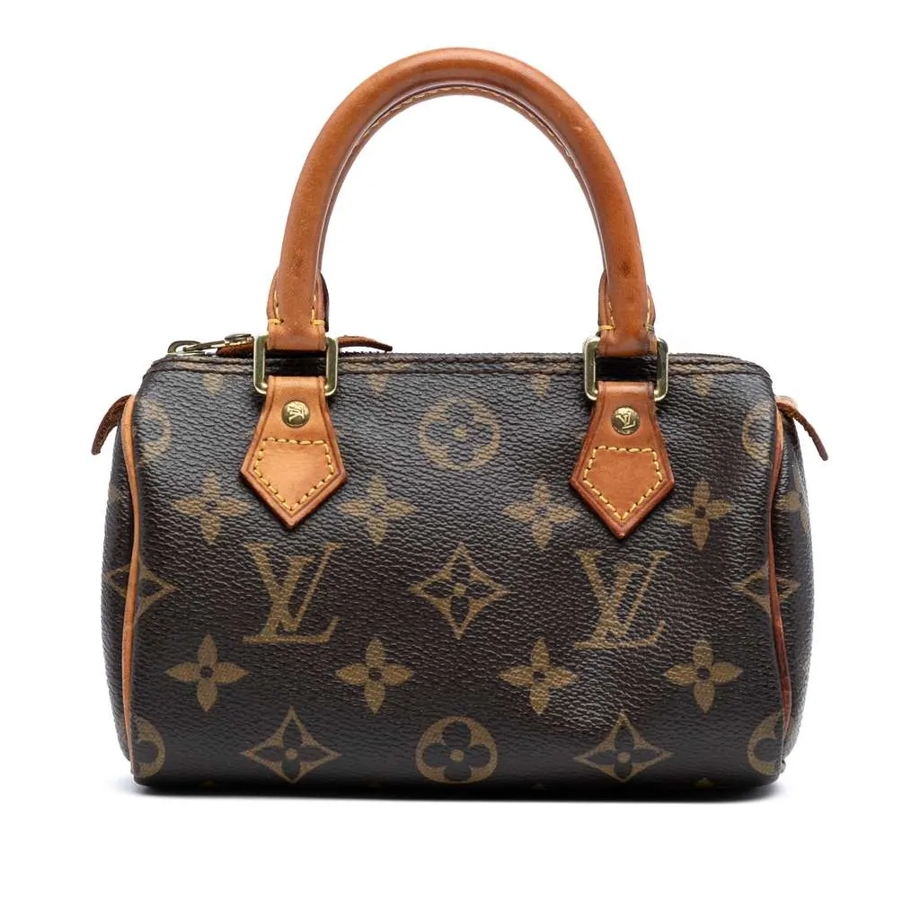 Louis Vuitton Monogram Mini Speedy HL Brown Good - Front View