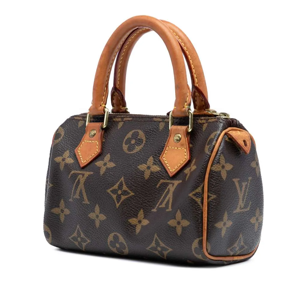 Louis Vuitton Monogram Mini Speedy HL Brown Good - Back View