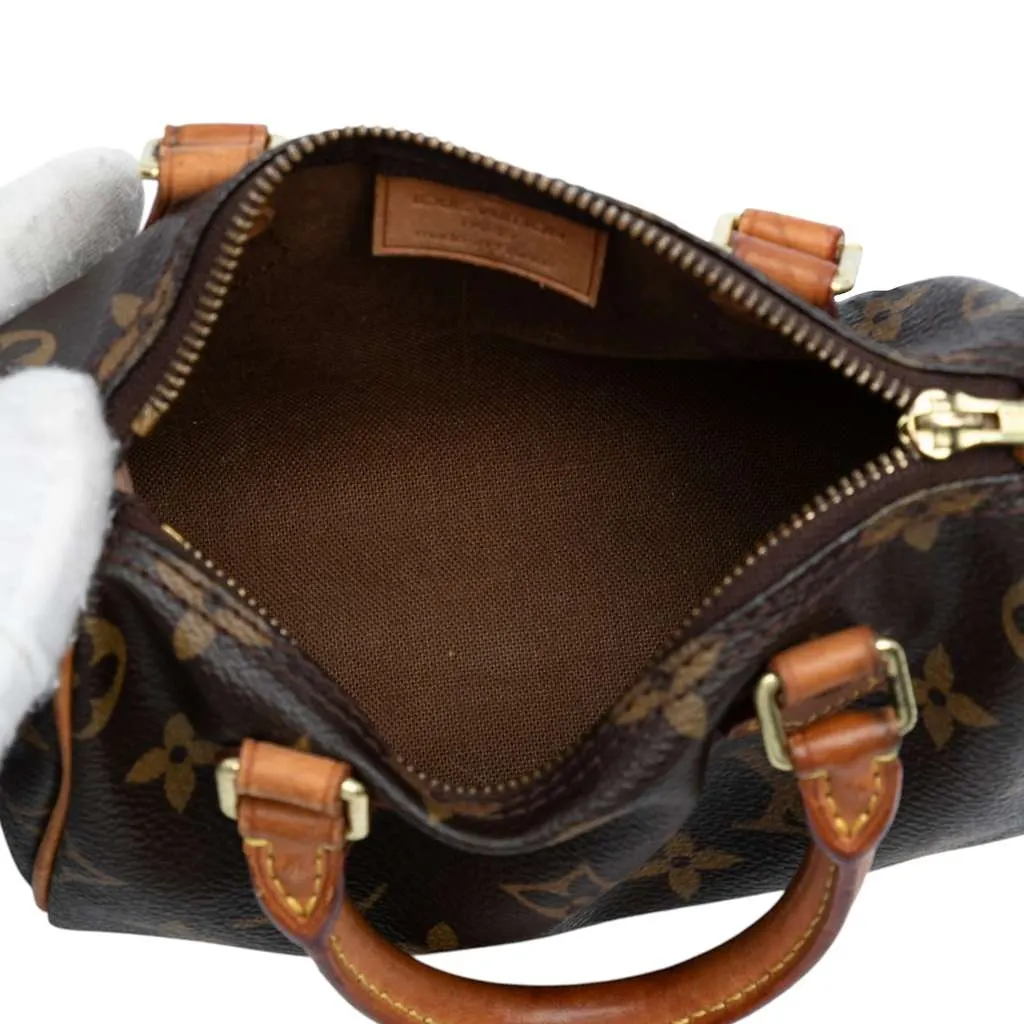 Louis Vuitton Monogram Mini Speedy HL Brown Good - Model View