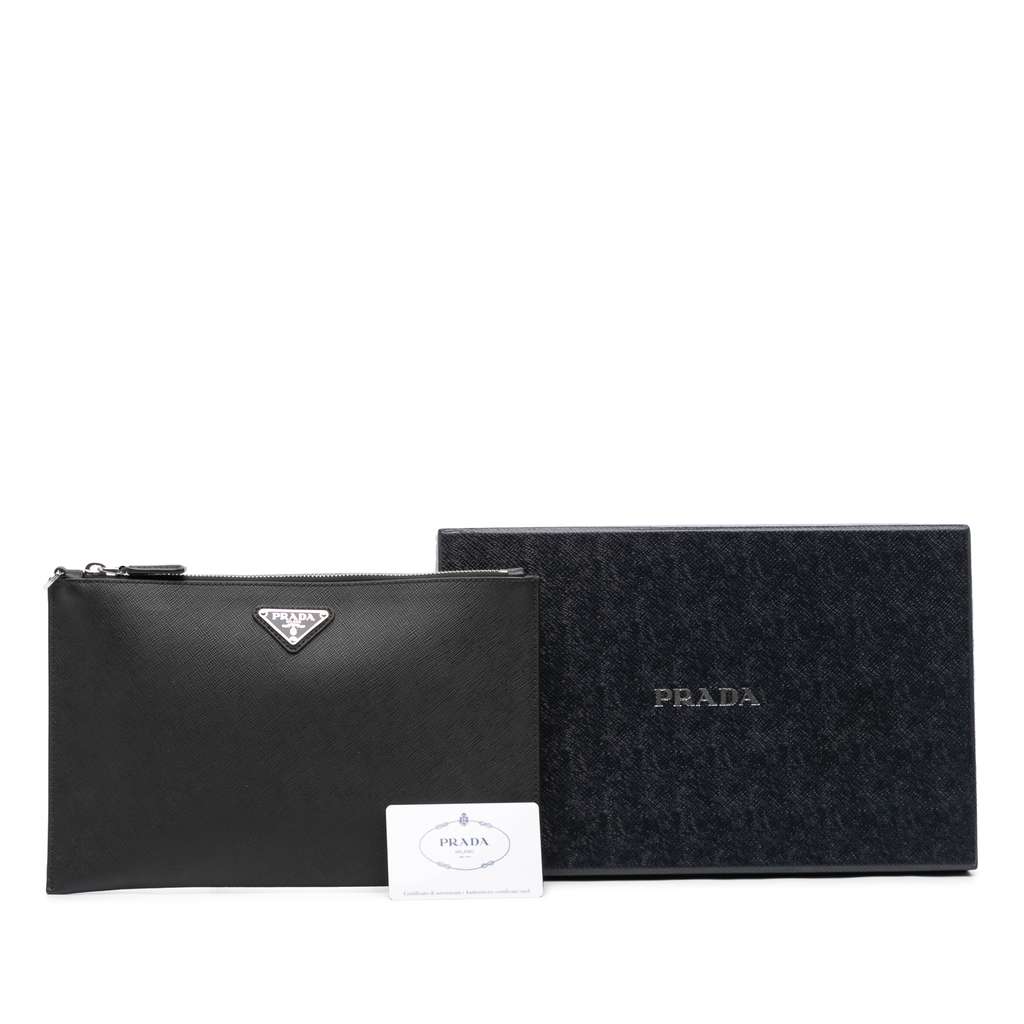 Prada Saffiano Clutch - Image 13