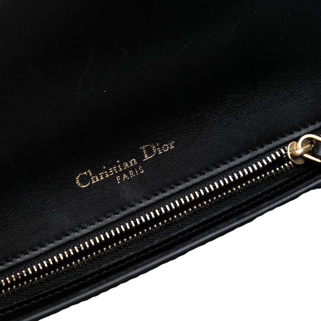 Dior Small Lambskin Studded Diorama Flap - Side view