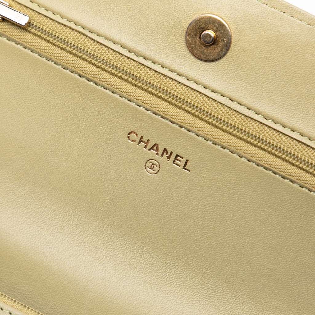 Chanel Quilted Lambskin Pick Me Up Wallet On Chain - 5