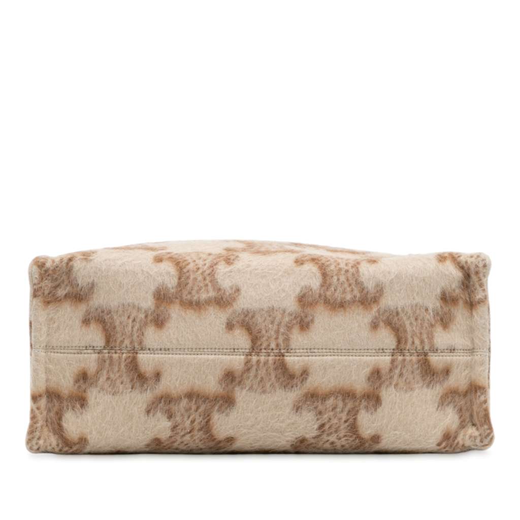 Celine Large Mohair Triomphe Cabas Thais Tote - Image 6
