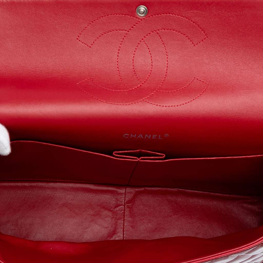 Chanel Maxi Classic Patent Double Flap - 4