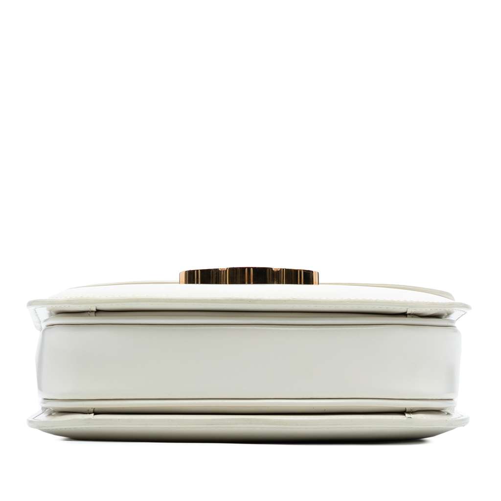 Celine Teen Shiny Calfskin Triomphe Besace Clea Chain Crossbody - Image 6