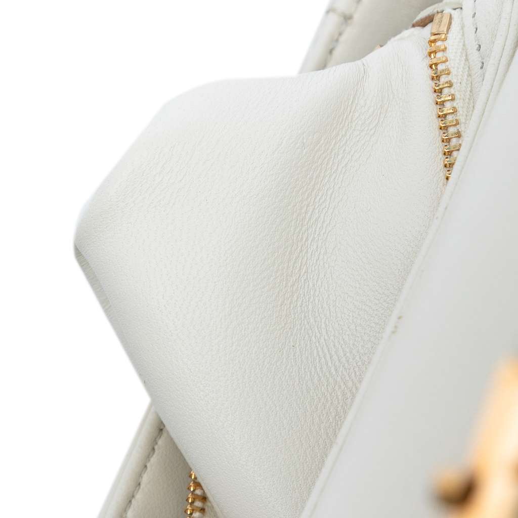 Celine Teen Shiny Calfskin Triomphe Besace Clea Chain Crossbody - Detail 1