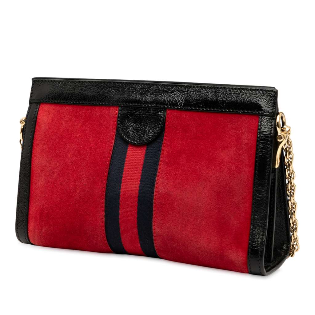 Gucci Small Suede Ophidia Chain Crossbody - Back view