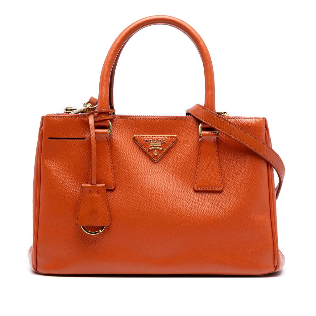 Prada Small Saffiano Lux Galleria Double Zip