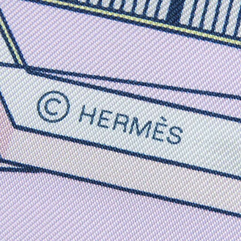 Hermès Les Folies Du Ciel Double Face Silk Scarf 90 - Image 6