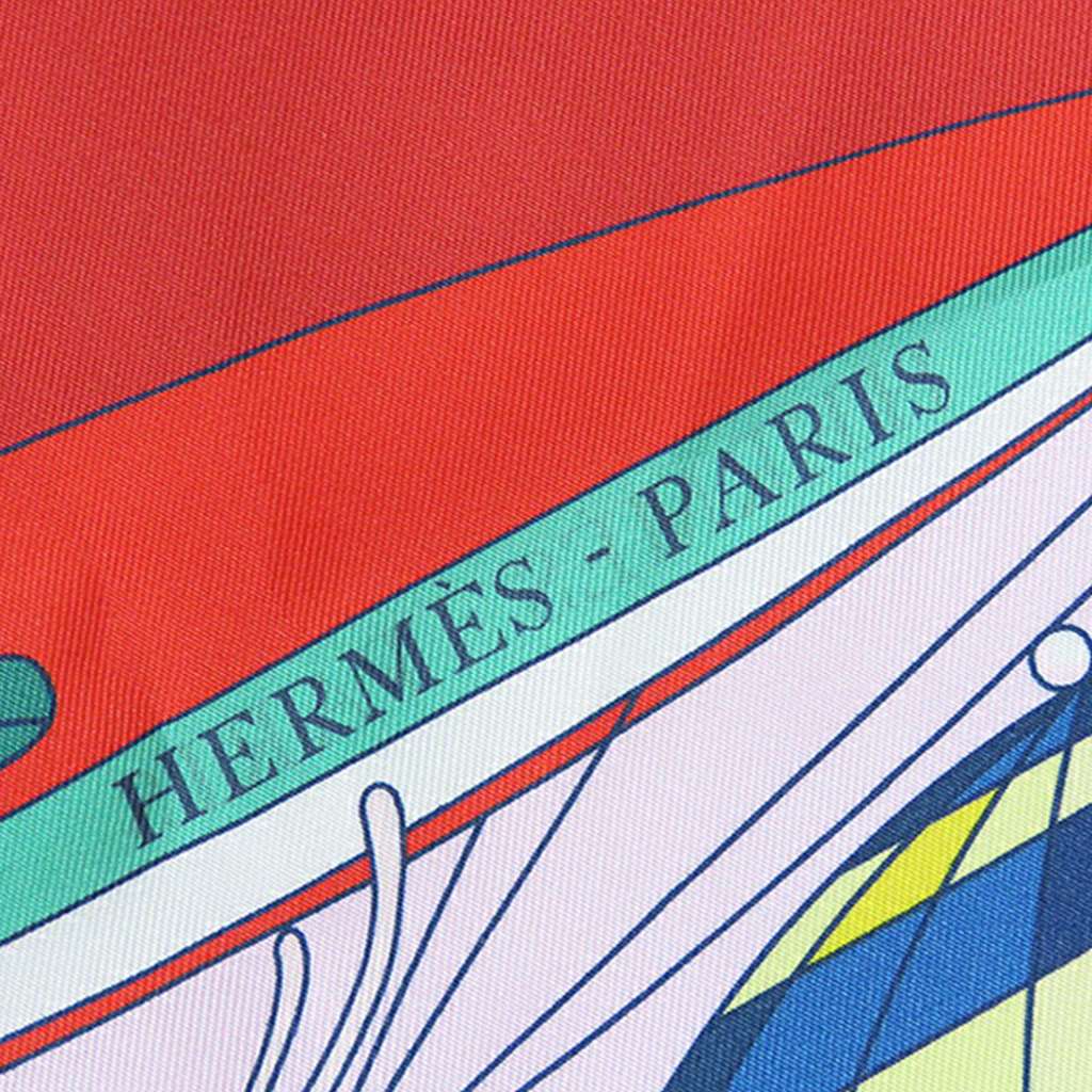 Hermès Les Folies Du Ciel Double Face Silk Scarf 90 - 4