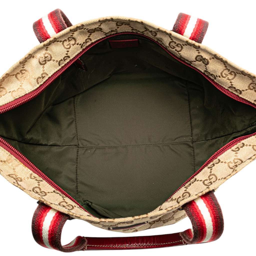 Gucci GG Canvas Web Handbag - 4