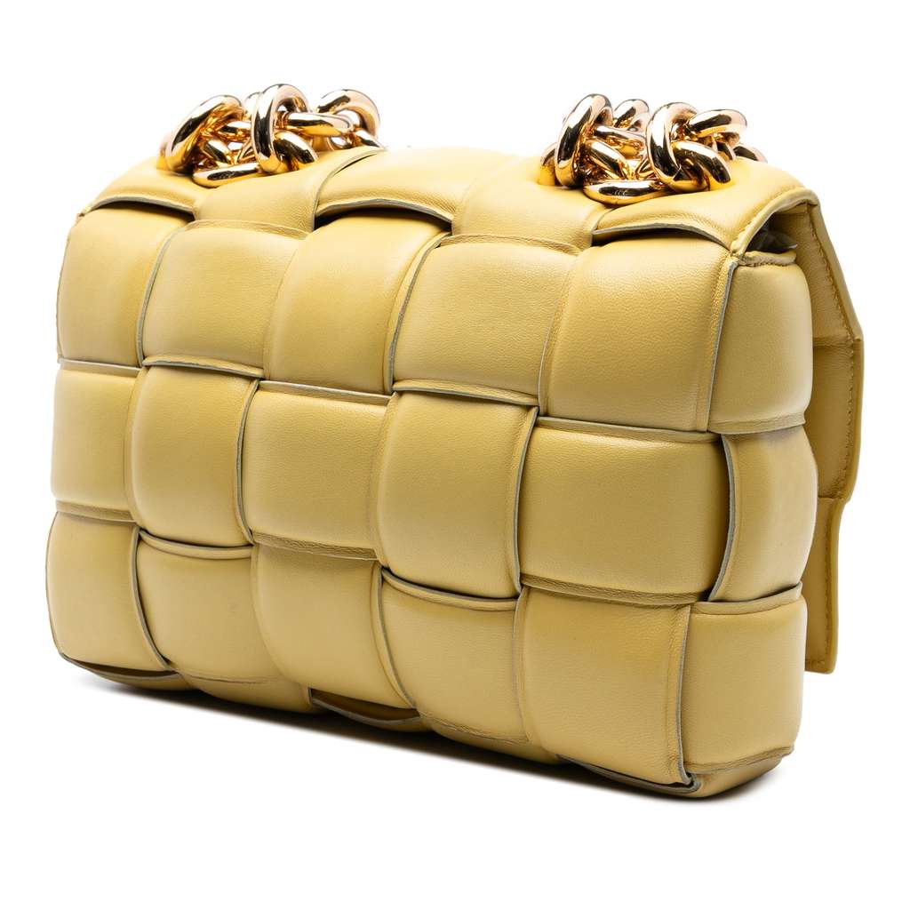 Bottega Veneta Nappa Intrecciato Padded Chain Cassette Satchel - Back view