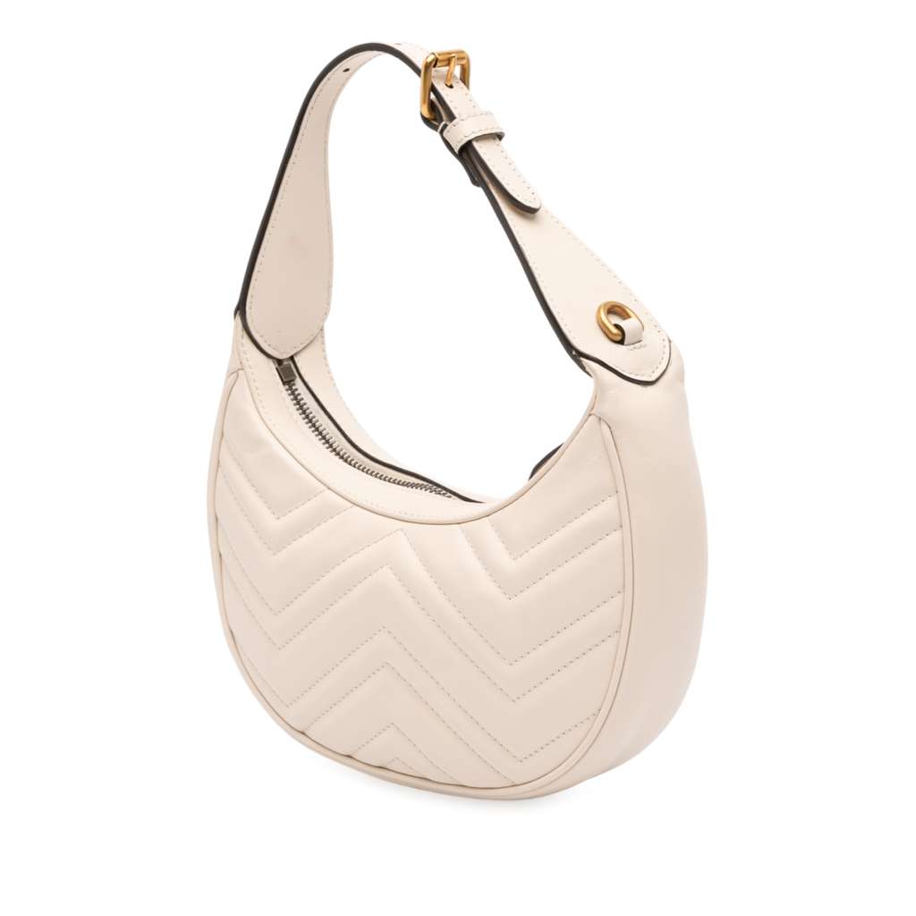 Gucci Mini GG Marmont Half Moon Bag - Back view