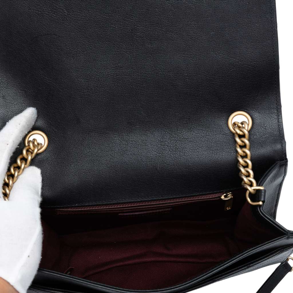 Chanel Large Quilted Sheepskin Front Chain Flap - 4