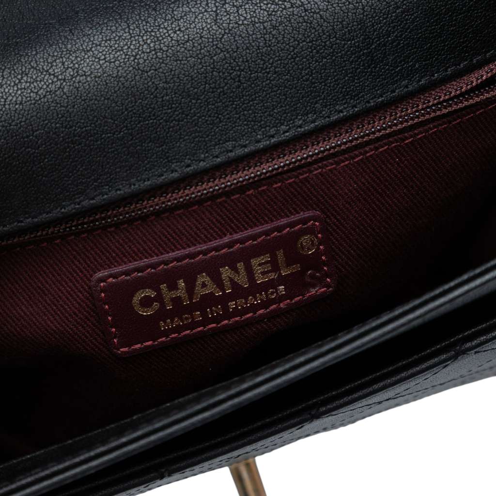 Chanel Large Quilted Sheepskin Front Chain Flap - Side view