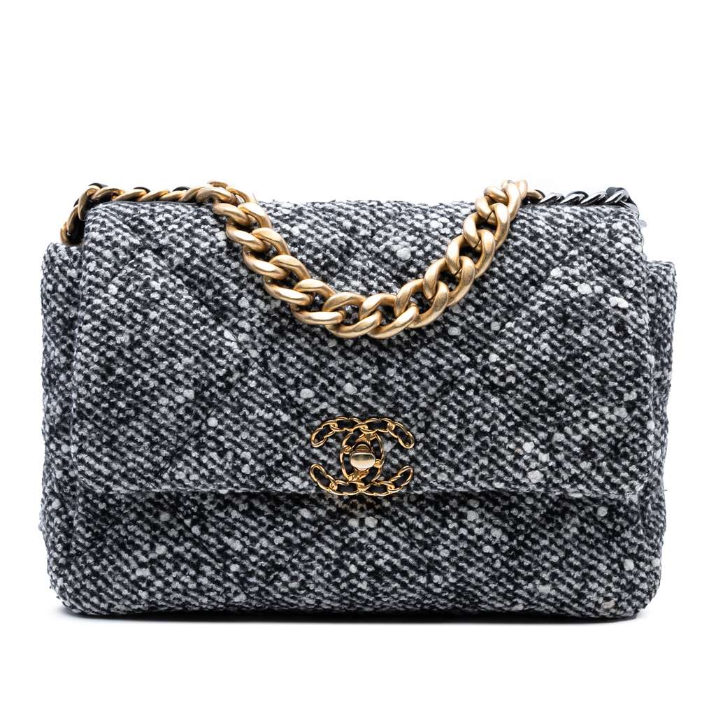 Chanel Large Tweed 19 Flap