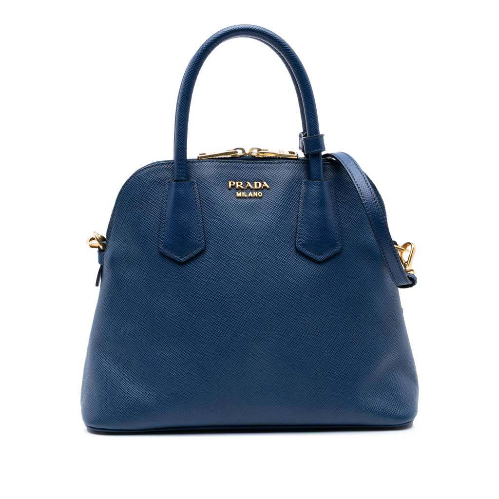 Prada Medium Saffiano Cuir Dome Satchel
