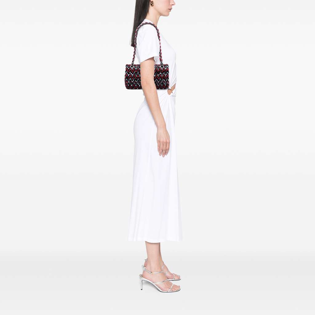 Chanel Medium Classic Sequined Tweed Double Flap - Detail 2