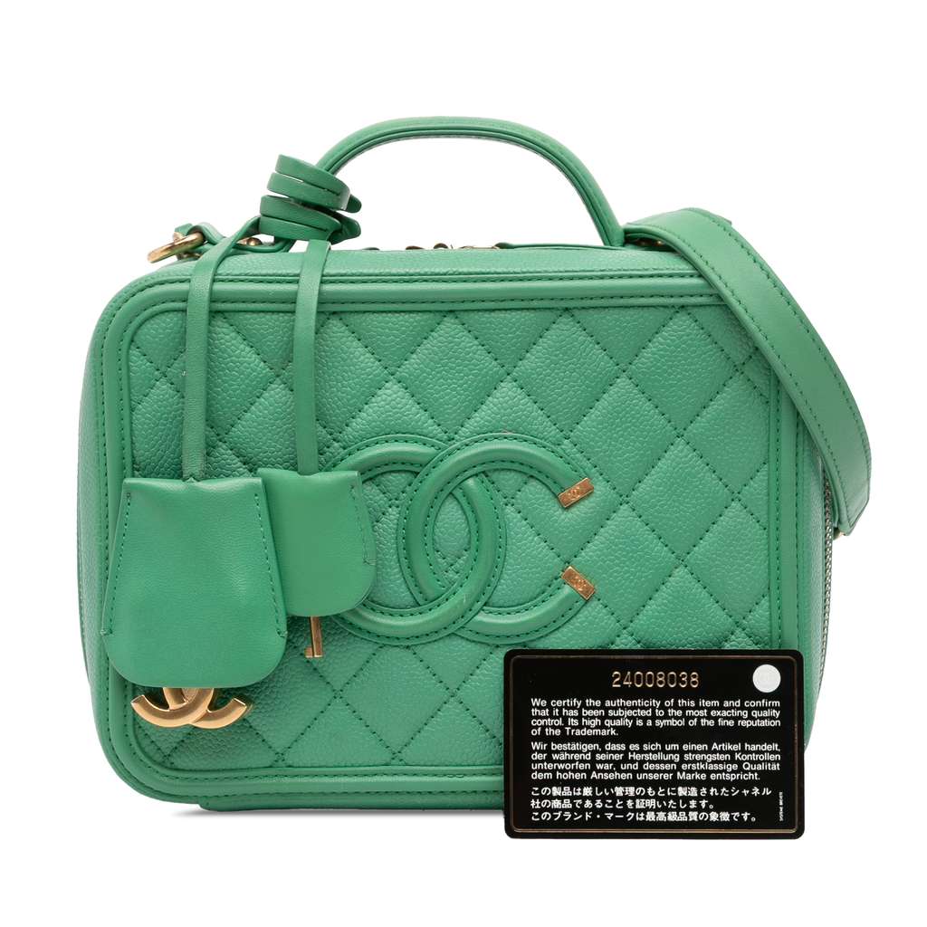 Chanel Medium Caviar CC Filigree Vanity Case - Image 13