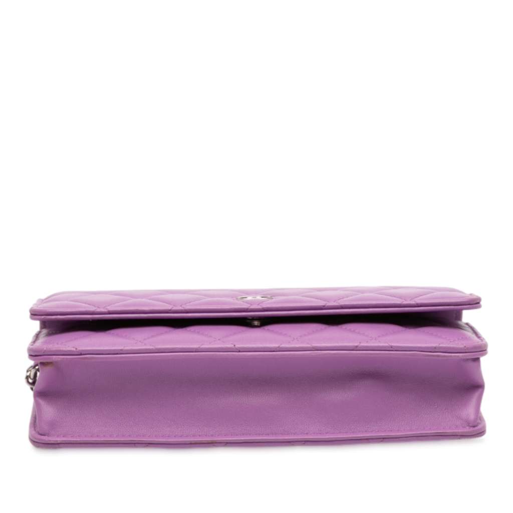 Chanel CC Quilted Lambskin Wallet on Chain - Image 6