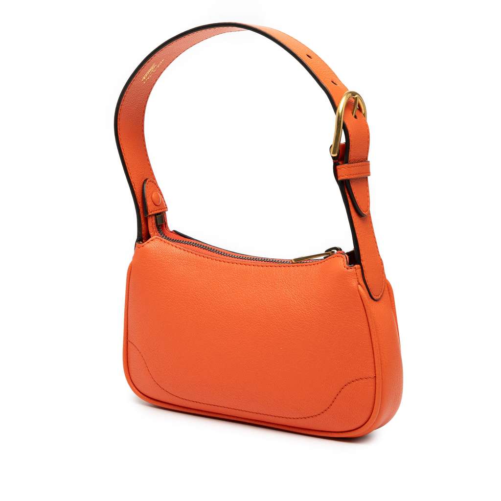 Gucci Mini Leather Aphrodite Shoulder Bag - Back view