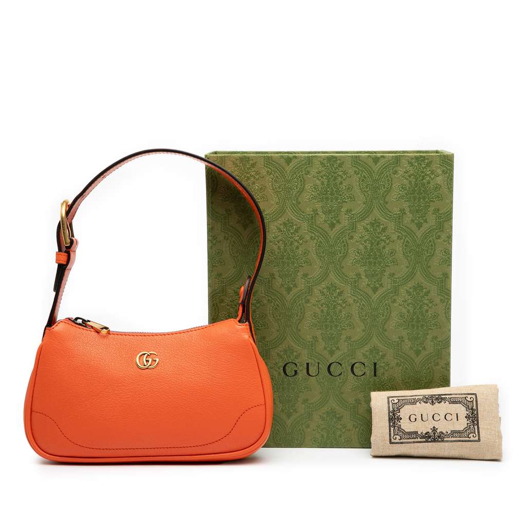 Gucci Mini Leather Aphrodite Shoulder Bag - Image 10