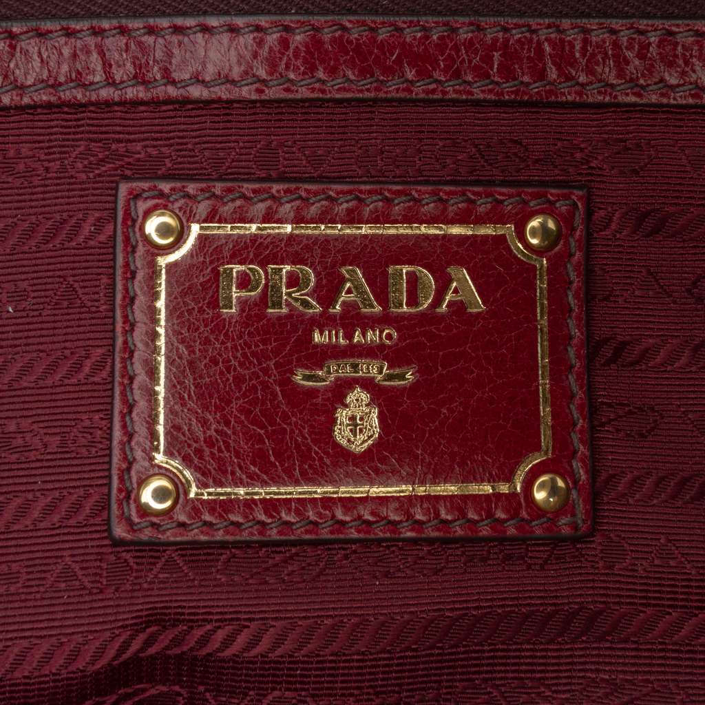 Prada Vitello Shine Satchel - 5