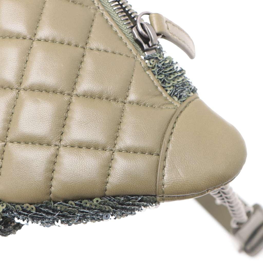 Chanel Sequin and Quilted Lambskin Coco Cuba Waist Bag - Image 11