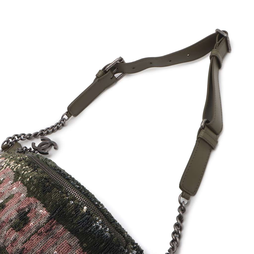 Chanel Sequin and Quilted Lambskin Coco Cuba Waist Bag - Image 12