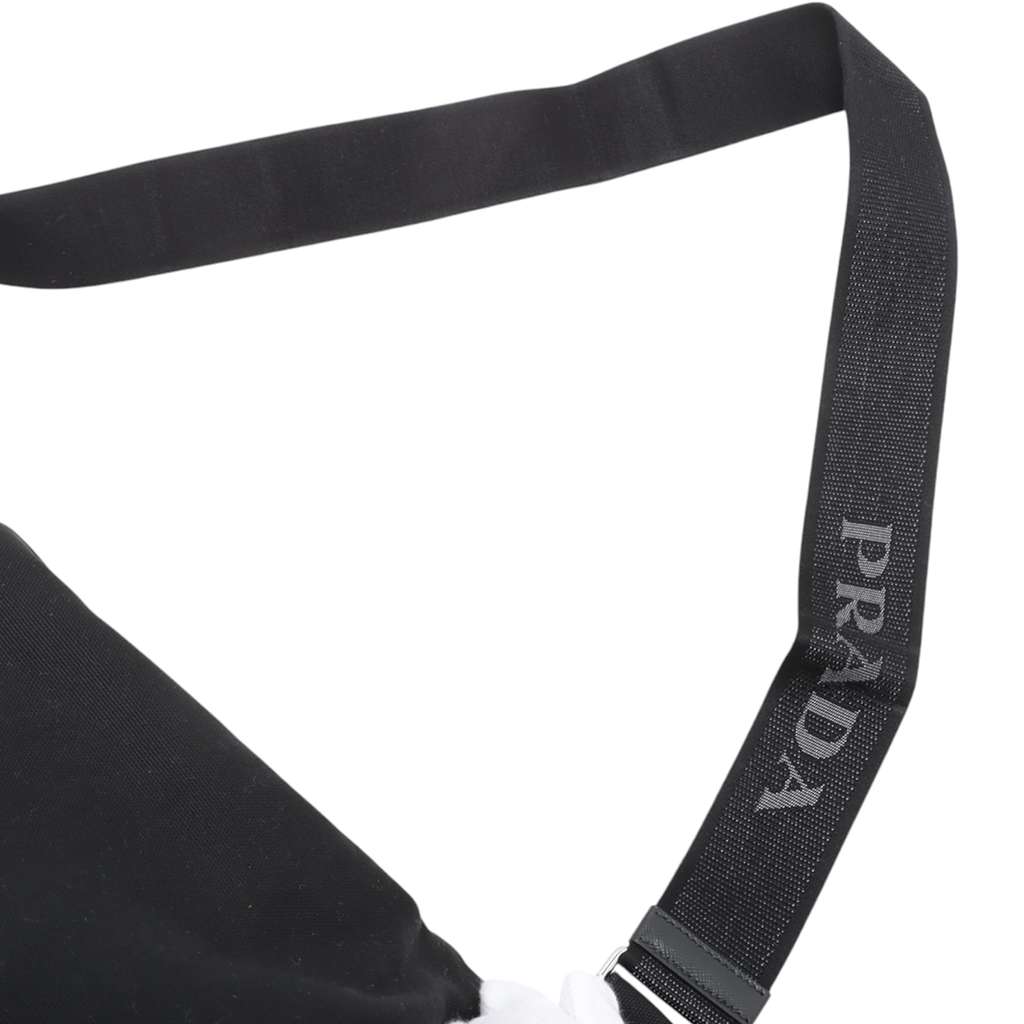 Prada Canvas Canapa Triangle Logo Shoulder Bag - Image 10