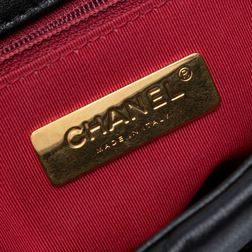 Chanel Medium Lambskin 19 Flap - Side view