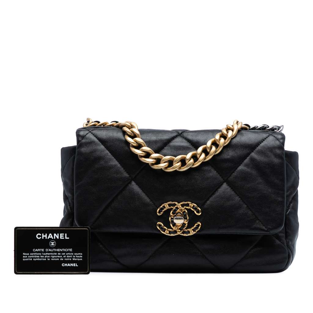 Chanel Medium Lambskin 19 Flap - Image 10