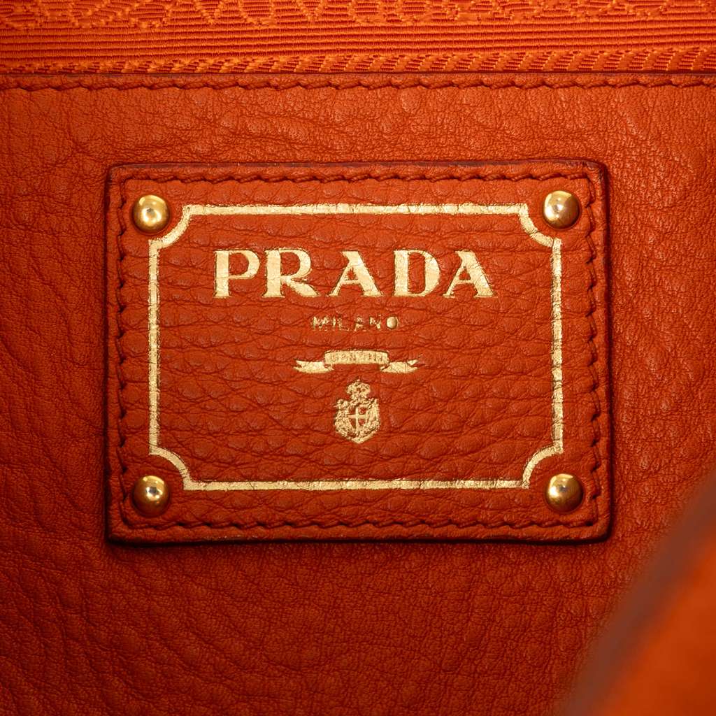 Prada Vitello Daino Side Pocket Shoulder Bag - Side view