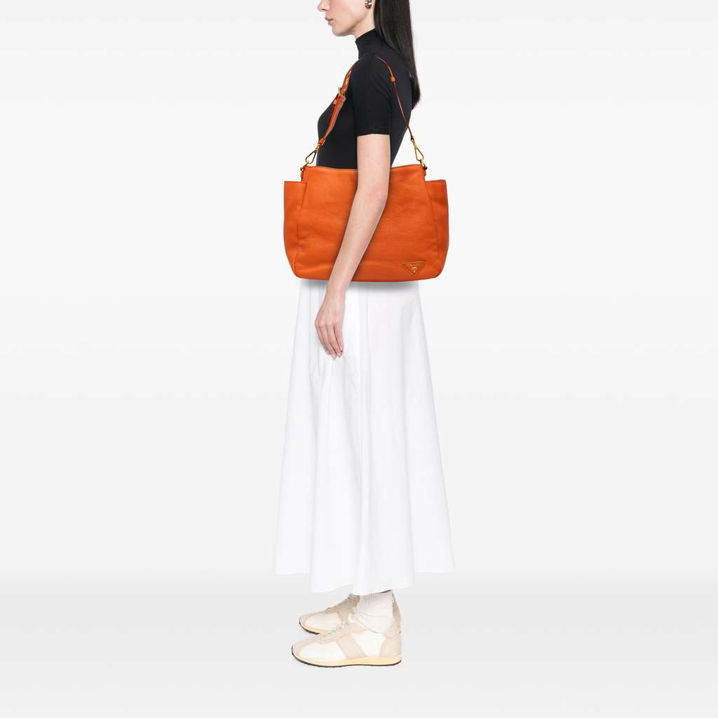 Prada Vitello Daino Side Pocket Shoulder Bag - Detail 1