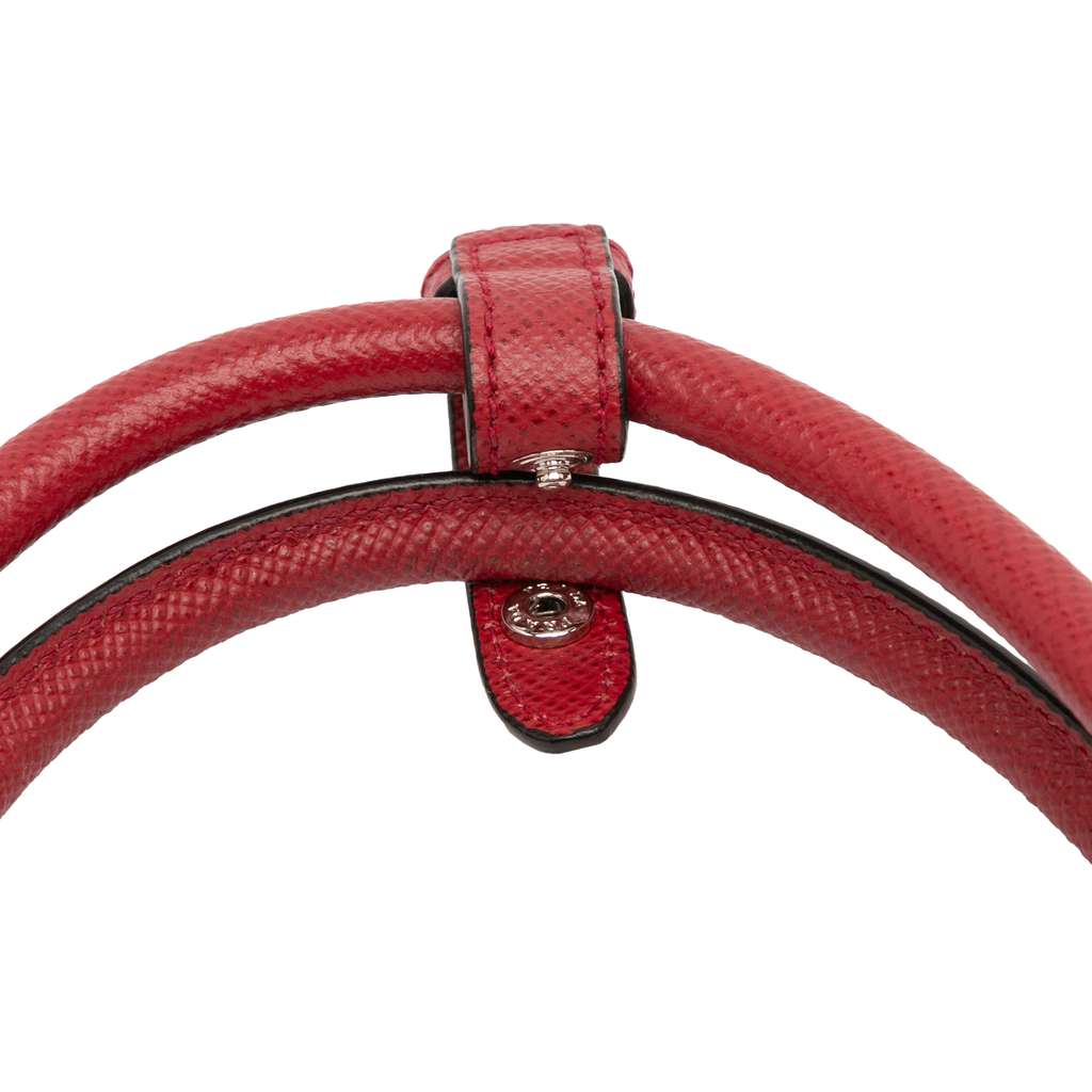 Prada Small Saffiano Cuir Double Handle Satchel - Image 11