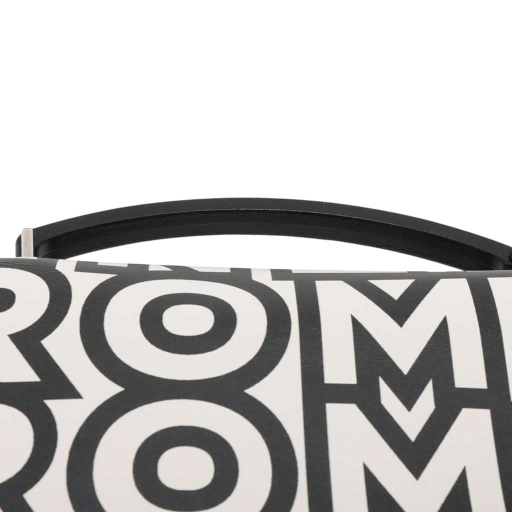 Fendi Marc Jacobs Nappa Vitello King Logo Print Baguette Phone Pouch Satchel - Image 10