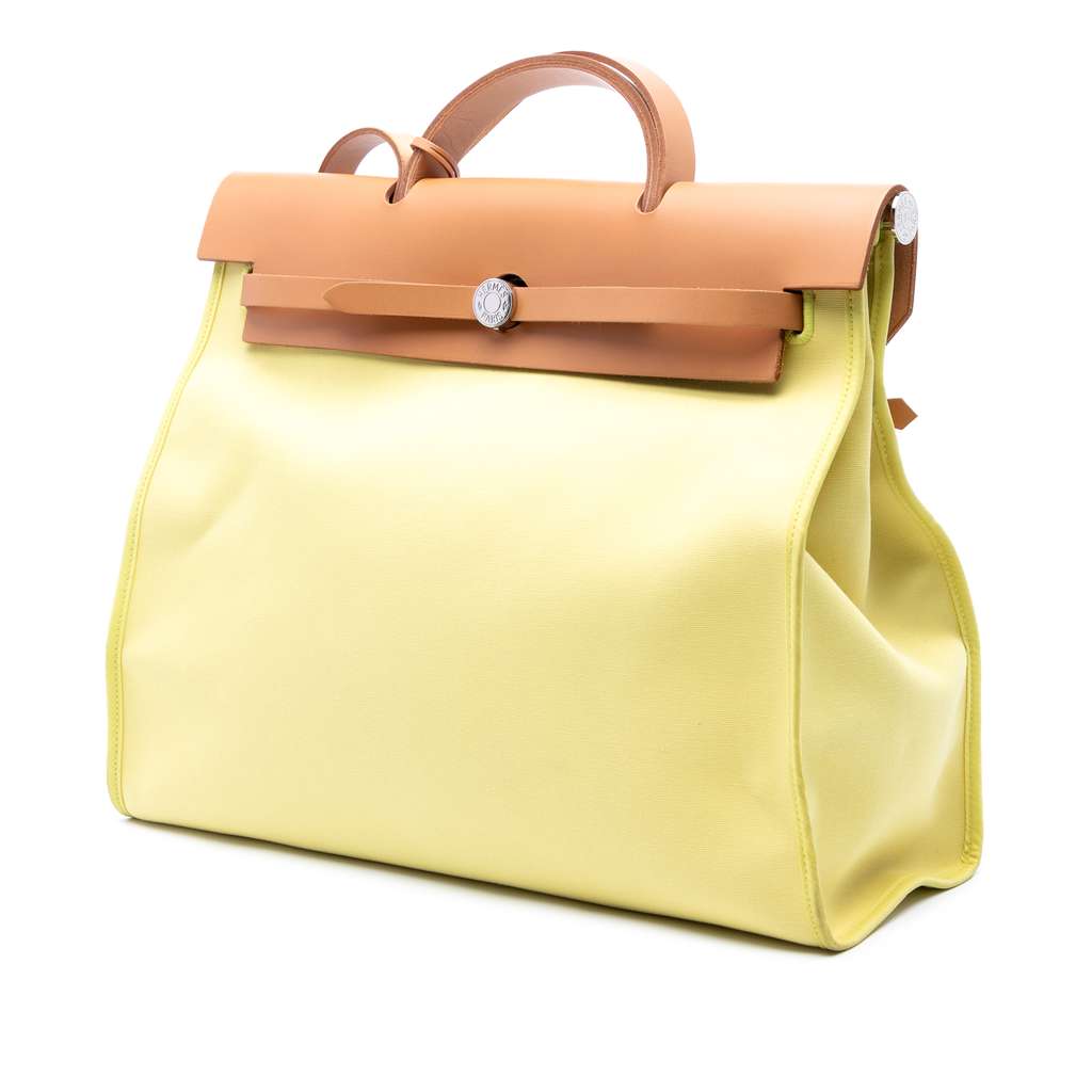 Hermès Toile Herbag Zip 39 - Back view