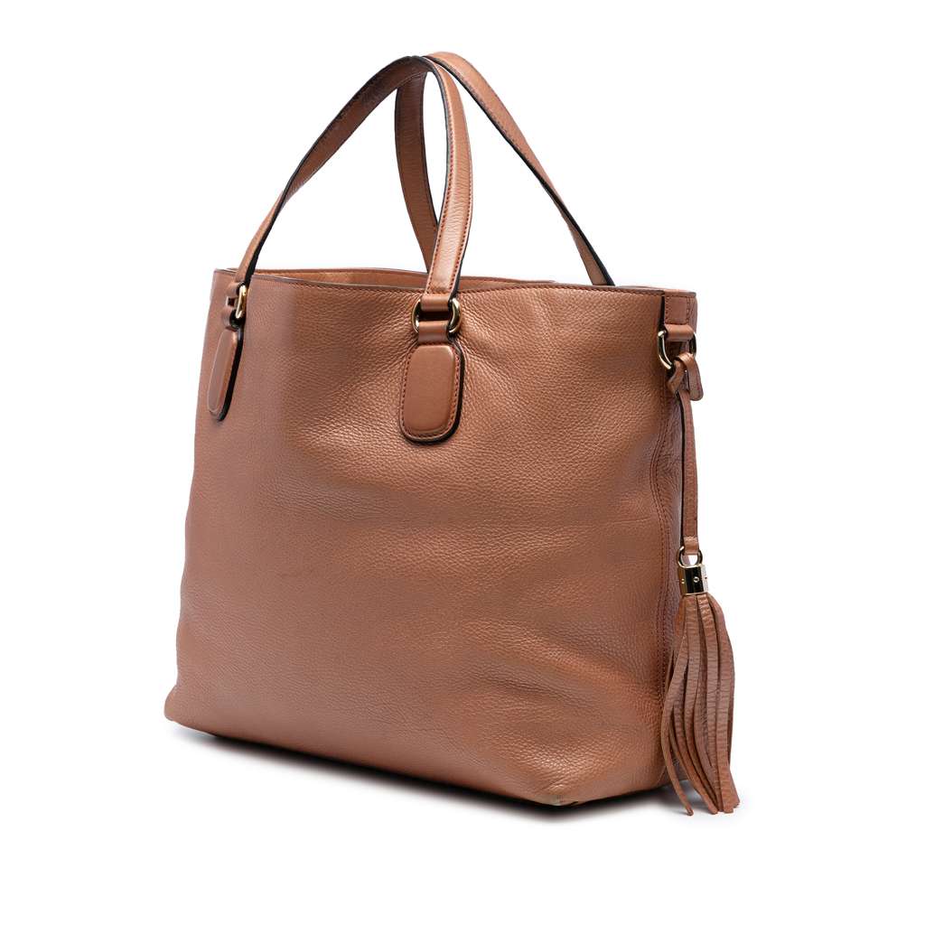 Gucci Large Leather Soho Working Tote - Back view