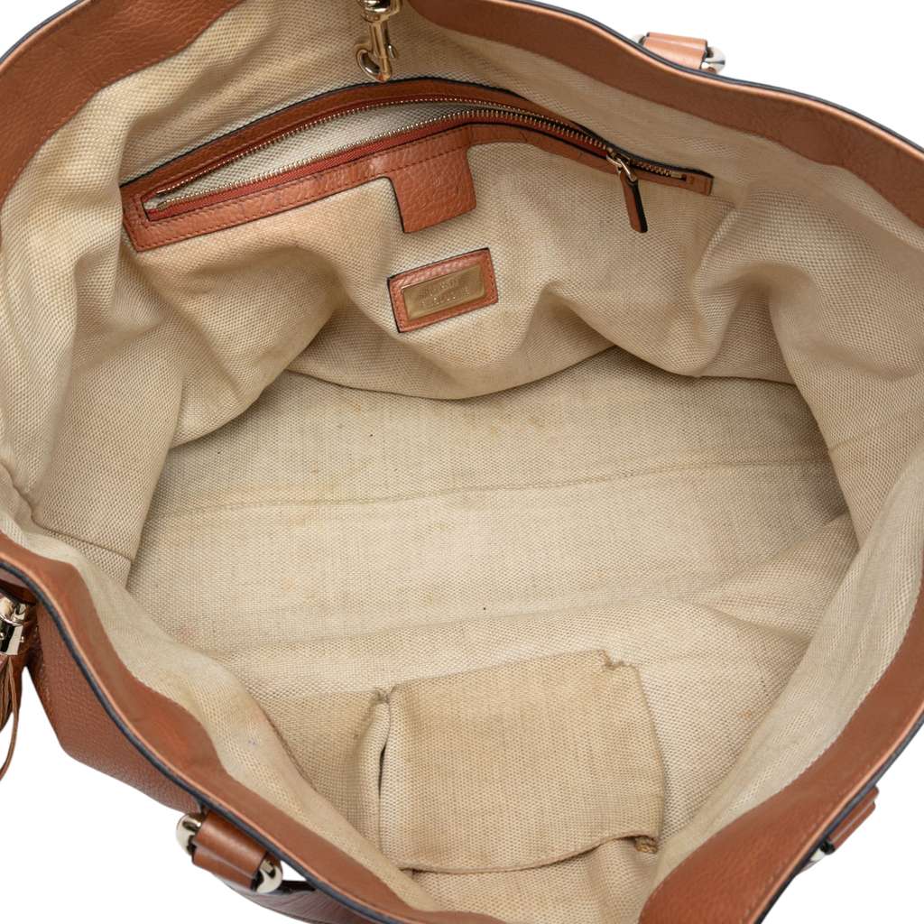 Gucci Large Leather Soho Working Tote - 4