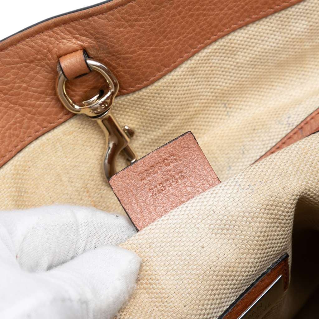 Gucci Large Leather Soho Working Tote - Detail 1