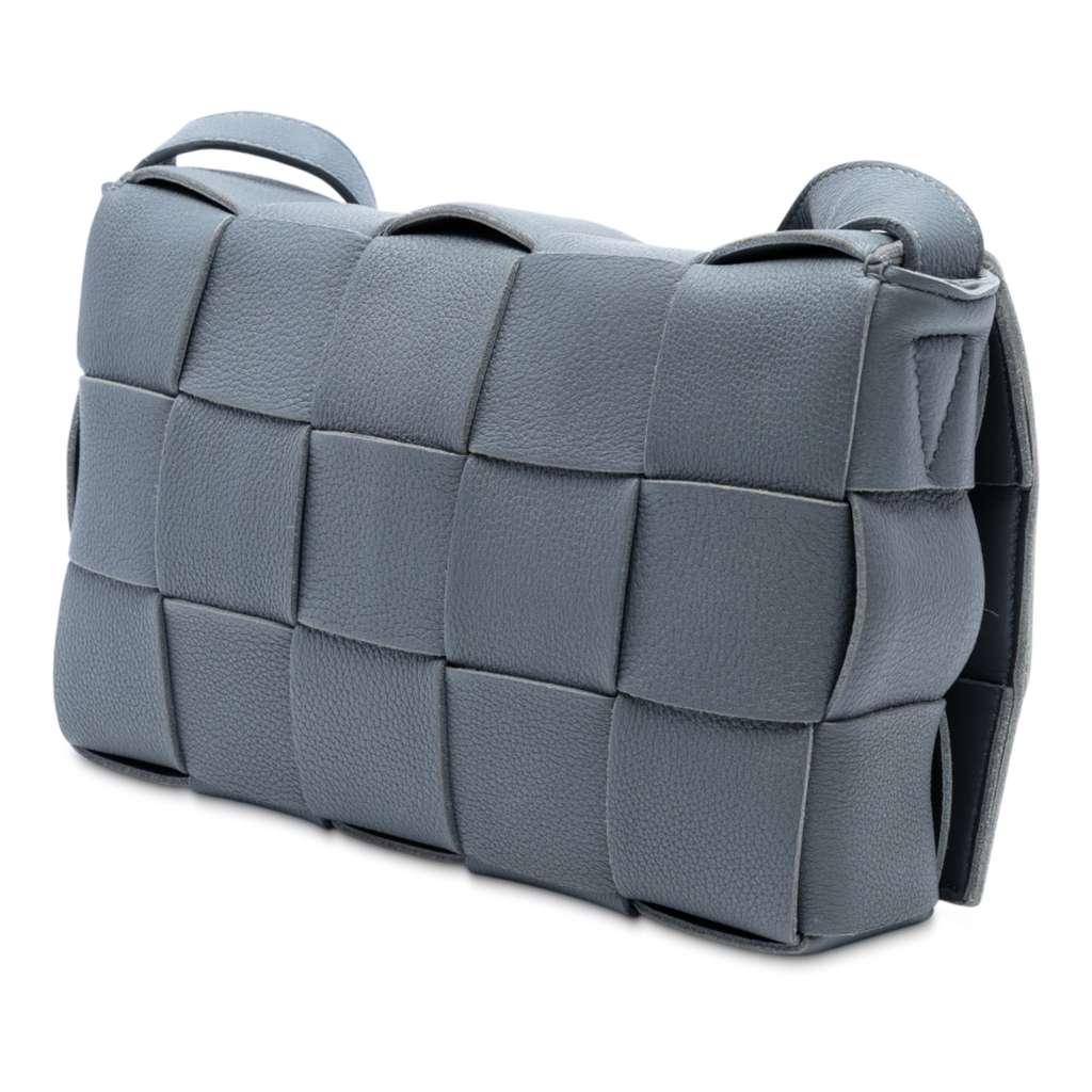 Bottega Veneta Grained Calfskin Intrecciato Cassette Crossbody - Back view