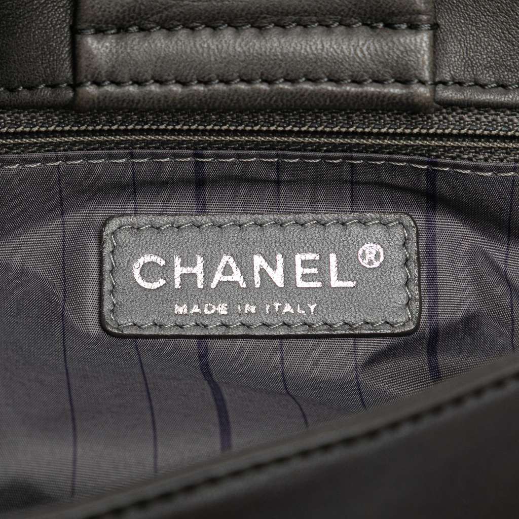 Chanel Lambskin Studded CC Accordion Flap - Side view
