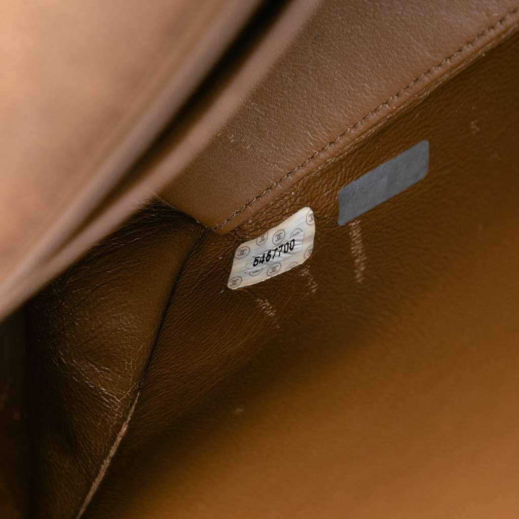 Chanel Quilted Suede Flap Crossbody - Side view