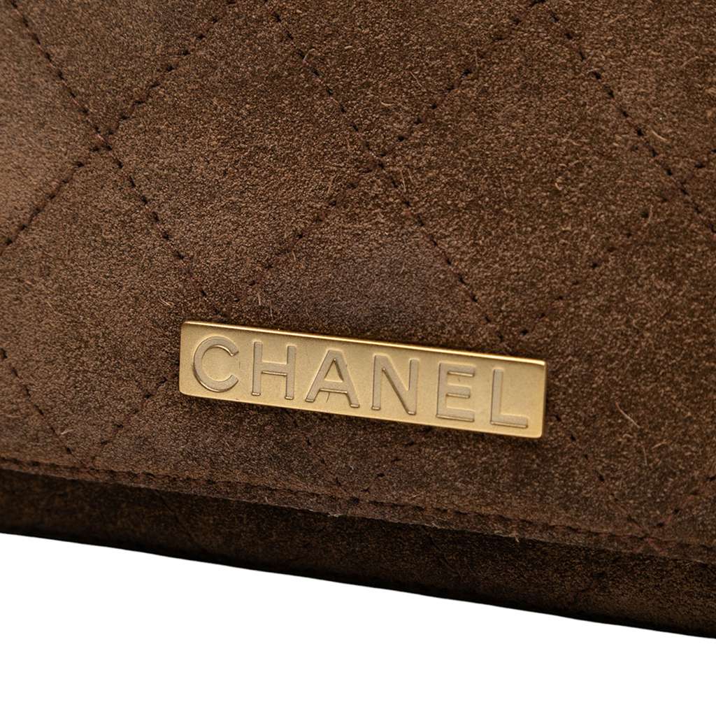 Chanel Quilted Suede Flap Crossbody - Detail 1