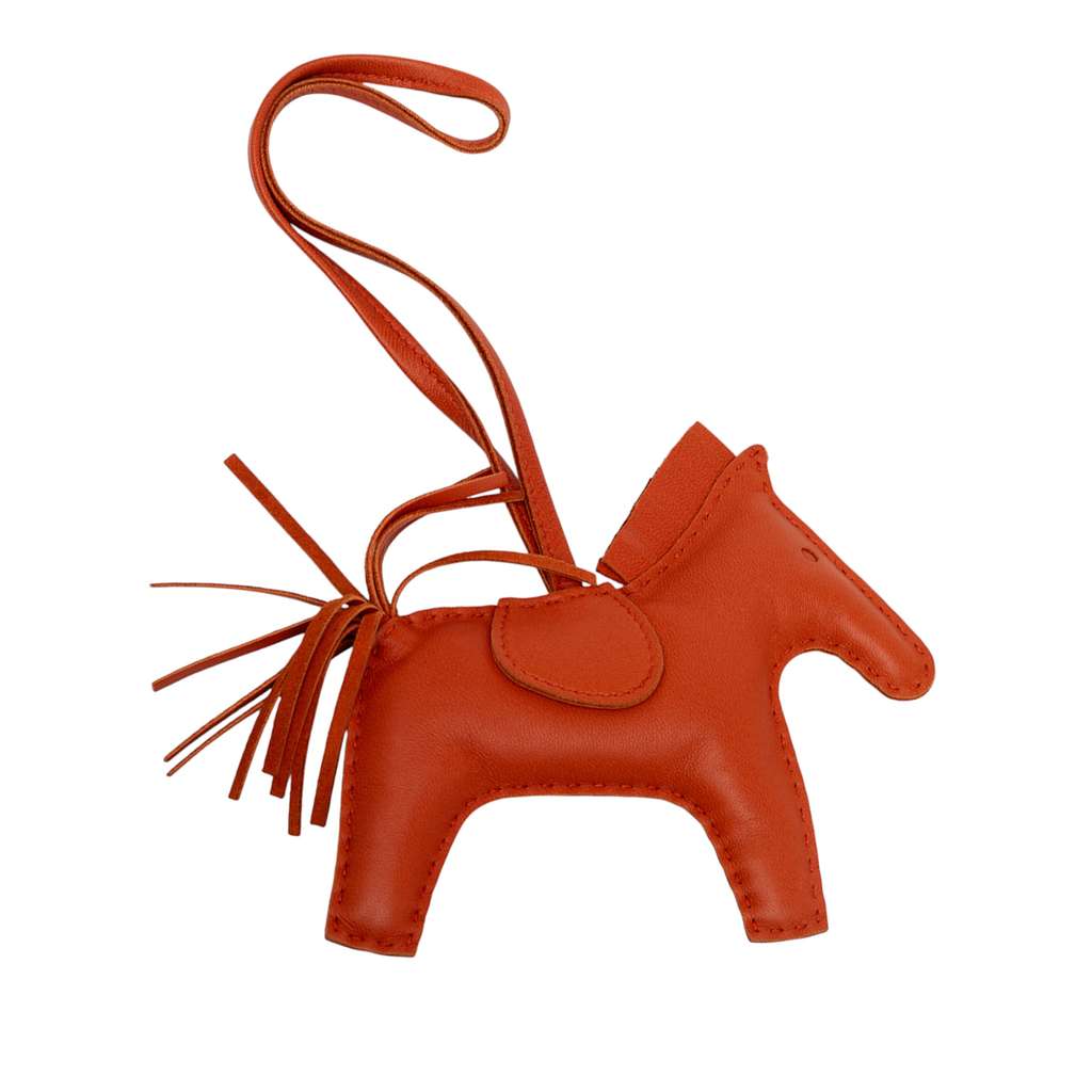 Hermès Milo Lambskin Grigri Rodeo Bag Charm MM - Back view