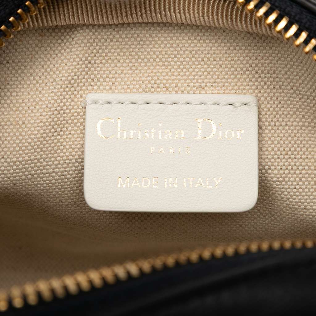 Dior Micro Leather Dior Vibe Zip Bowling Bag - Side view