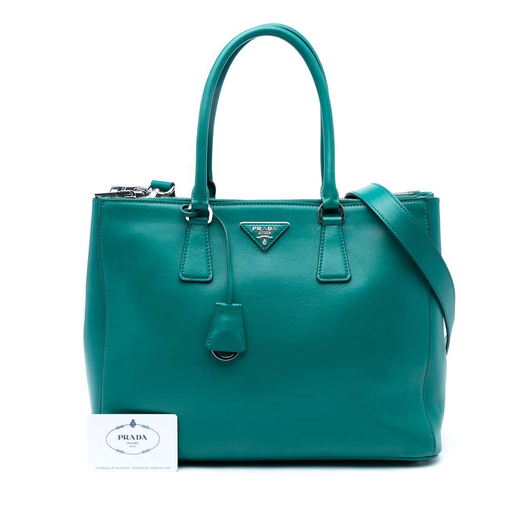 Prada Large City Calf Galleria Double Zip Satchel - Detail 2